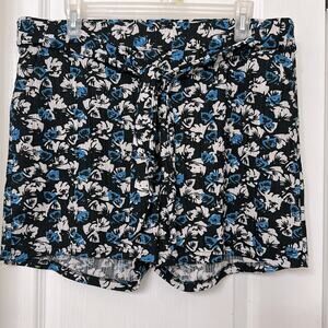 Rene Ricci blue and white shorts ties at the waist size XL